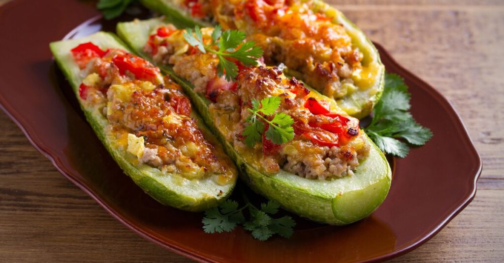 Abobrinha recheada com carne moída light: receita para um almoço saudável e simples
