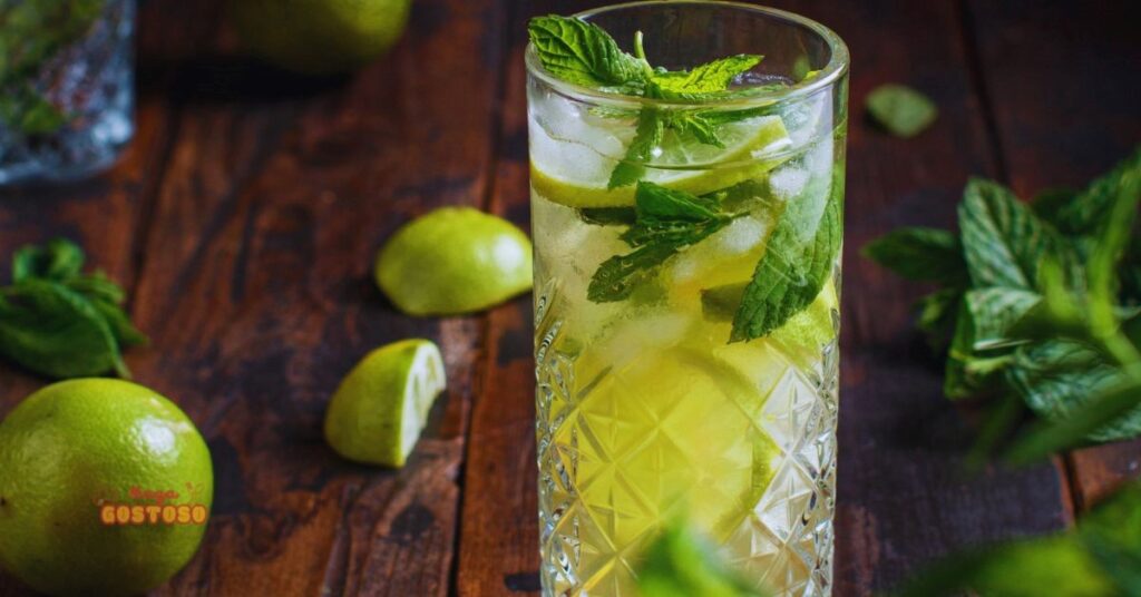 mojito de limão refrescante e mega gostoso