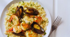 Risoto de frutos do mar: Cremosidade e sabor em um só prato