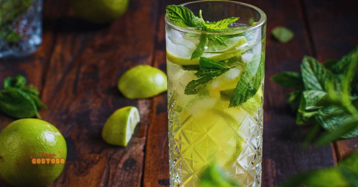 mojito de limão refrescante e mega gostoso