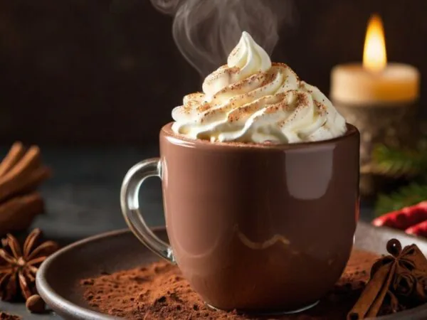 Chocolate quente com pimenta caiena: doce e picante na medida certa